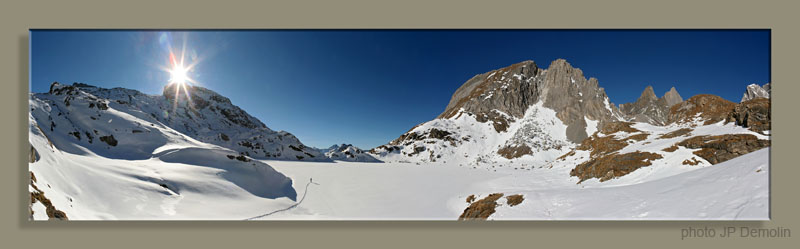 VANOISE HIVER Pano 23 LAC DES ASSIETTES HIVER  W2TCTFN